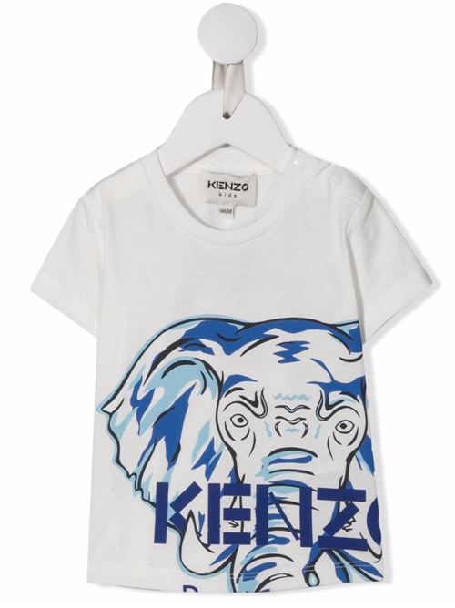 T-shirt baby con stampa elefante sul davanti KENZO Kids | K05392152